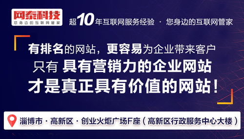 淄博網(wǎng)泰科技 互聯(lián)網(wǎng)信息服務(wù)助力區(qū)域企業(yè)優(yōu)化排名